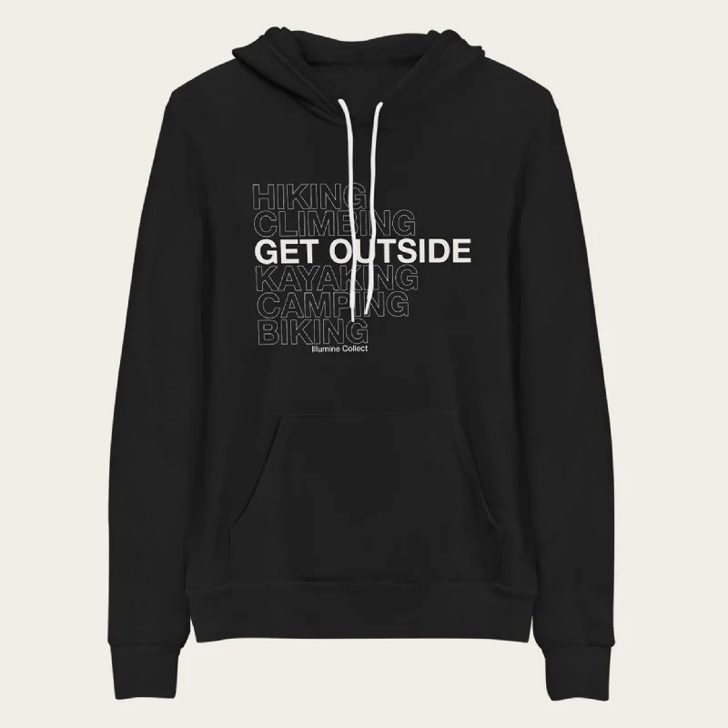 Get Outside Hoodie - Black Sophisticated Men's 