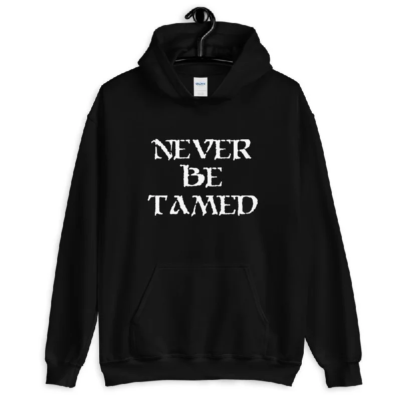 "Never Be Tamed" Unisex Hoodie Modern Men's Geometric