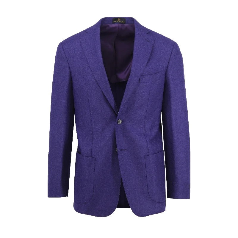 Deep Purple Cashmere Sport Coat Relaxed Men's Beach