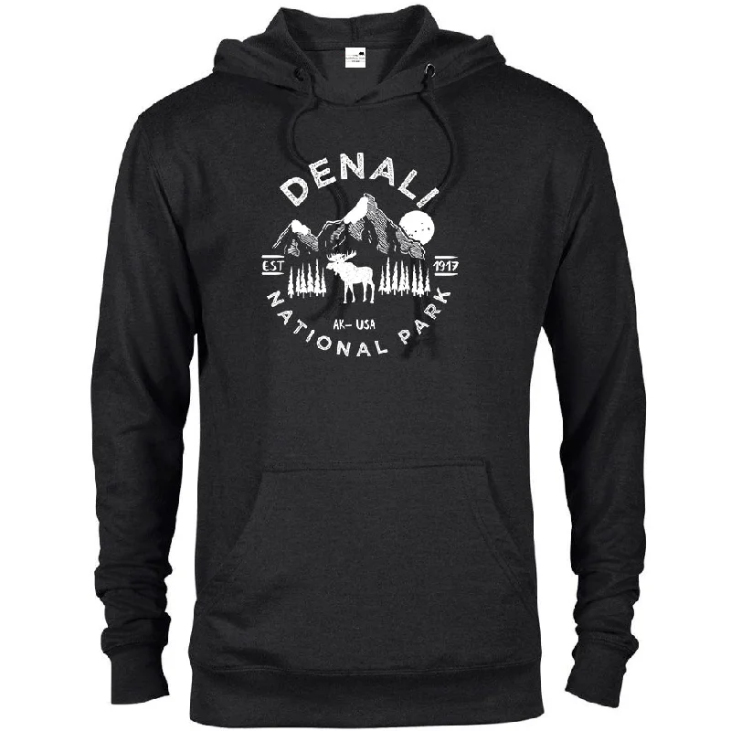 Denali National Park Hoodie Preppy Men's College