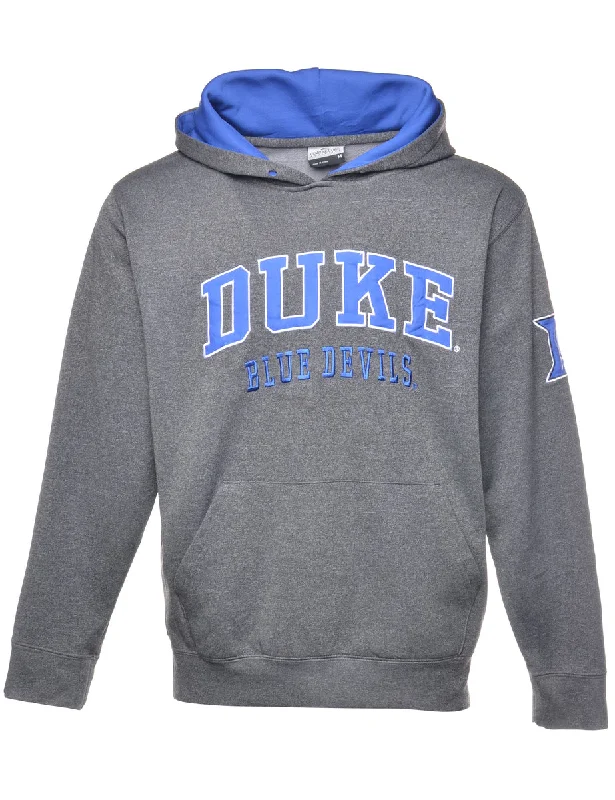 Duke Blue Devils Printed Hoodie Sweatshirt - M Cozy Men's Sherpa