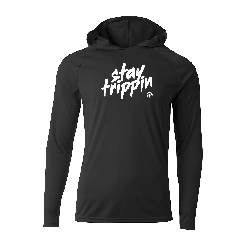 #STAYTRIPPIN TAG Performance Long Sleeve Hoodie Elegant Men's Cashmere