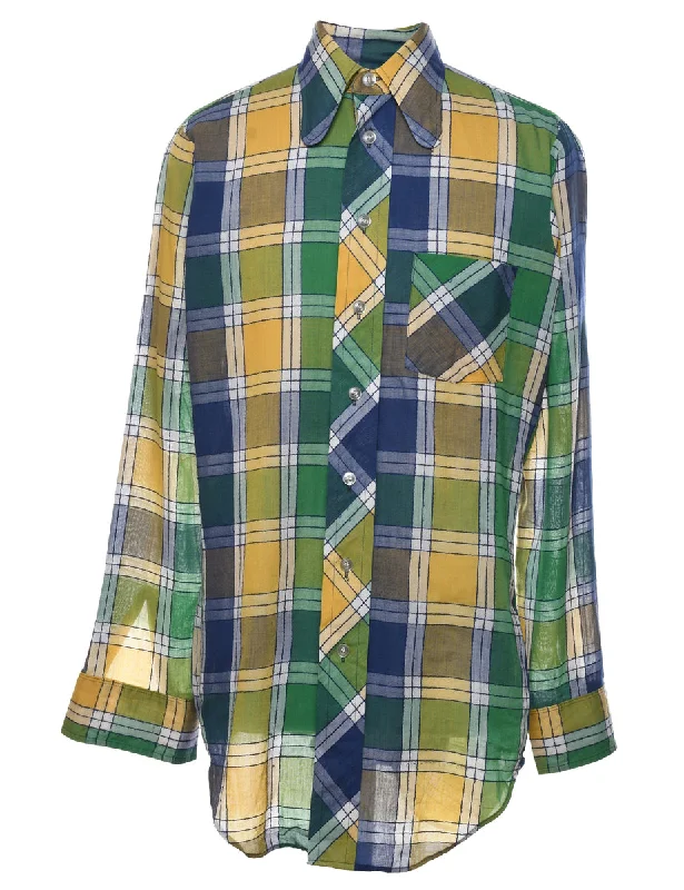 Multi-colour Checked Shirt - M Beach