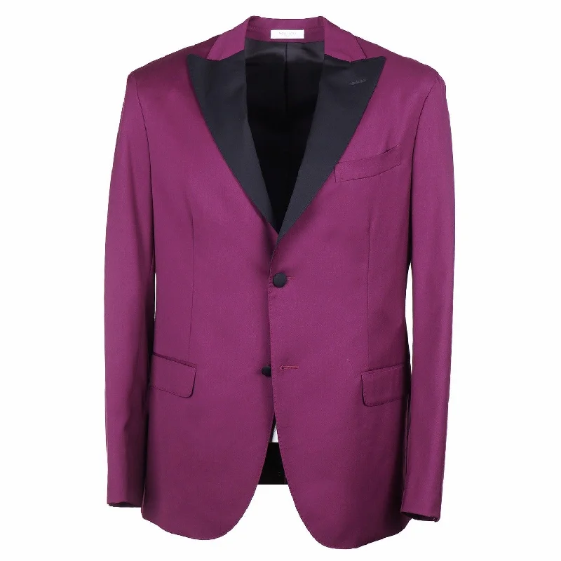 Boglioli Wool Dinner Jacket with Peak Lapels Practical Men's Quick