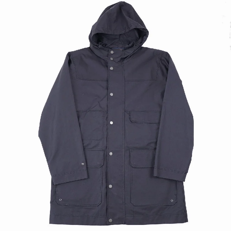 Peserico Weather-Repellent Hooded Parka Modern Men's Geometric