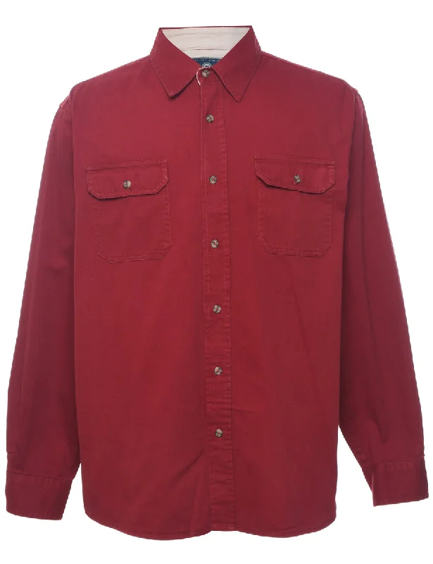 Wrangler Denim Shirt - L Sleek Men's Contemporary 