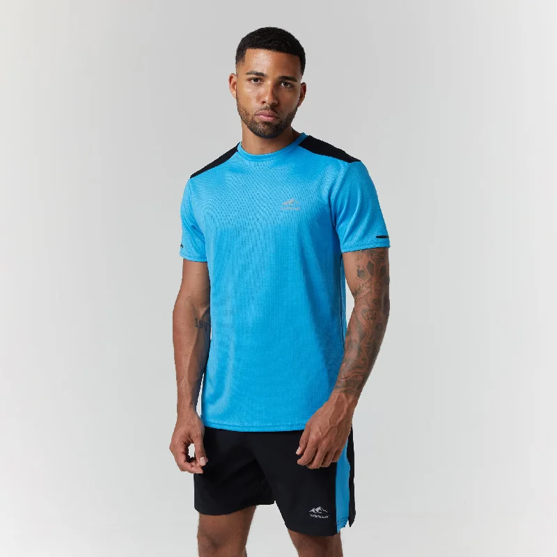 Cut & Sew Training Twinset | Neon Blue/Black Traditional Men's Country