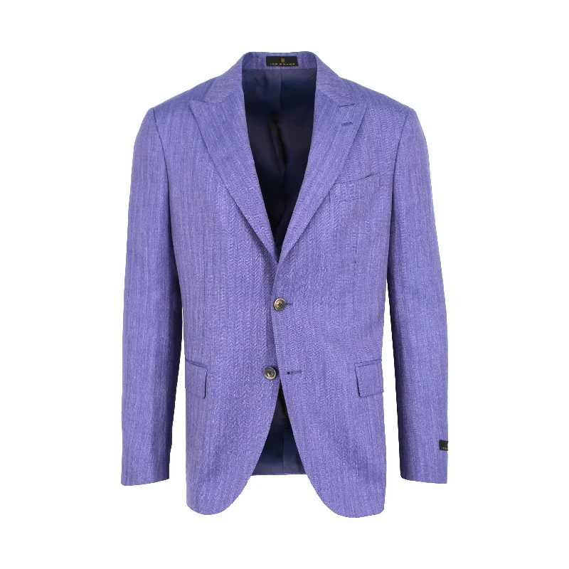 Lavender Chevron Sport Coat Minimalist Men's Casual 