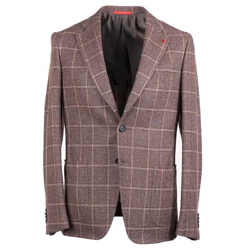 Isaia Slim Wool-Silk-Cashmere Sport Coat Confident Men's High