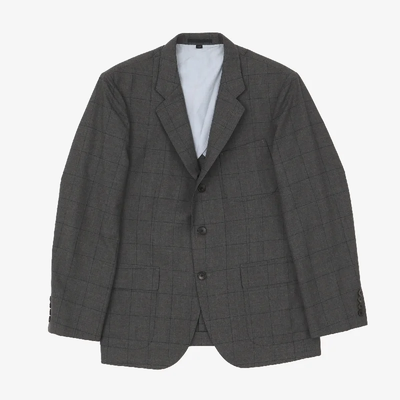 Wool Check Blazer Dynamic Men's Glow