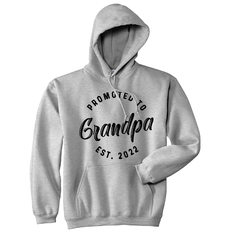 Promoted To Grandpa 2022 and 2023 Hoodie Refined Men's Hand