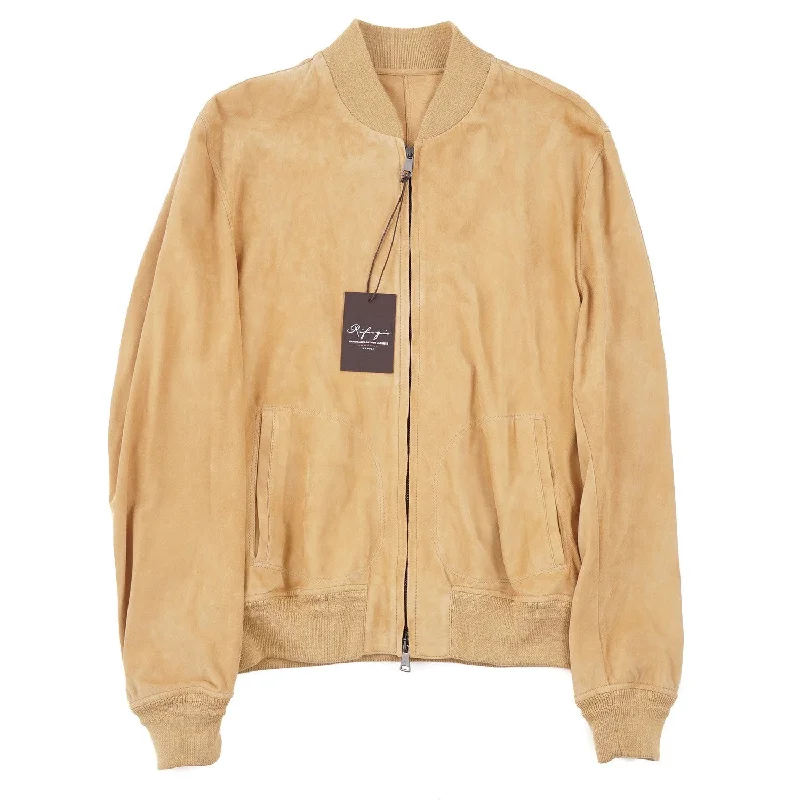 Rifugio Nappa Suede Bomber Jacket Beach