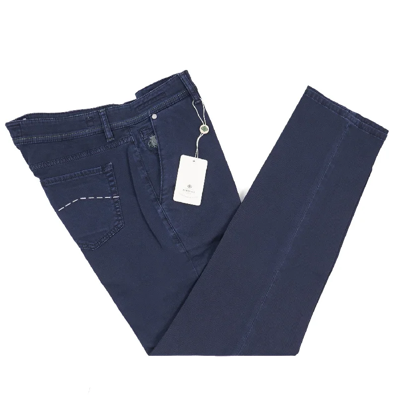 Luigi Borrelli Slim-Fit Cotton Jeans Trendy Men's Bucket