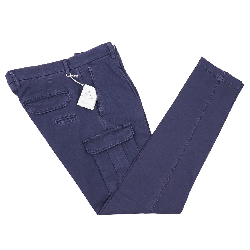 Luigi Borrelli Cotton Pants with Cargo Pockets Bold Men's Statement