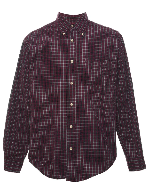 Wrangler Checked Shirt - S Sleek Men's Contemporary 