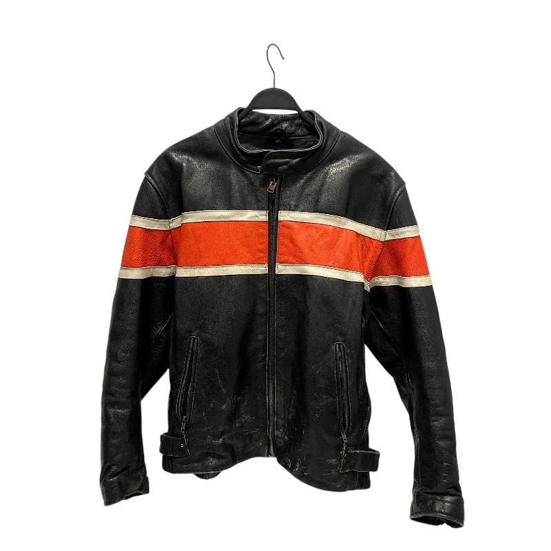 Vintage Harley Leather/Leather Jkt/XL/Leather/BLK/VINTAGE TRUE LEATHER HARLEY Tough Men's Tactical