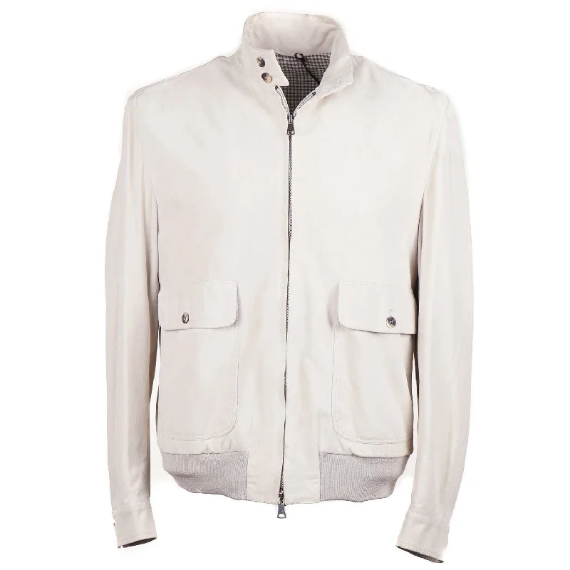 Rifugio Nappa Suede Bomber Jacket Refined Men's Hand