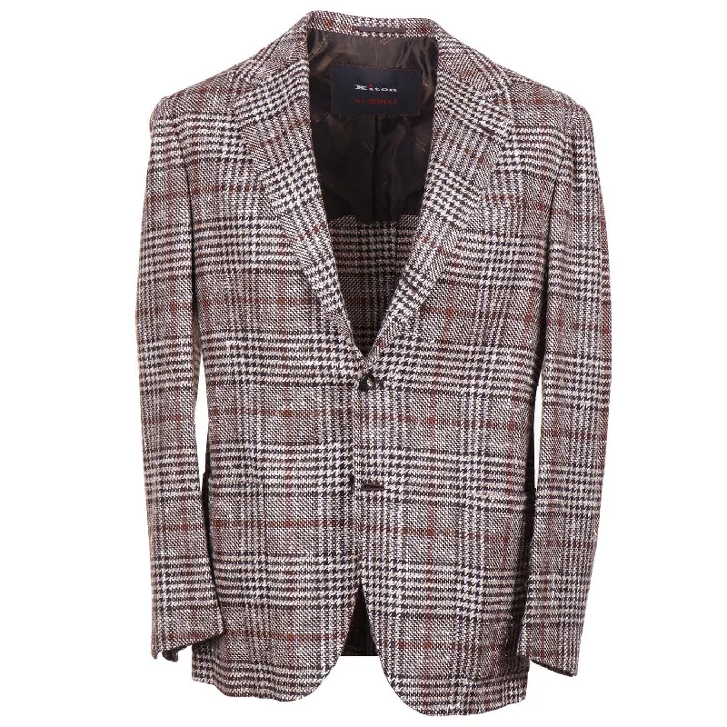 Kiton Soft-Woven Cashmere-Silk Sport Coat Preppy Men's College