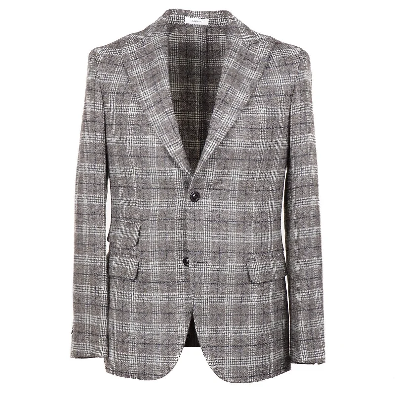 Boglioli Flannel Tweed Wool K-Jacket Unique Men's Patch