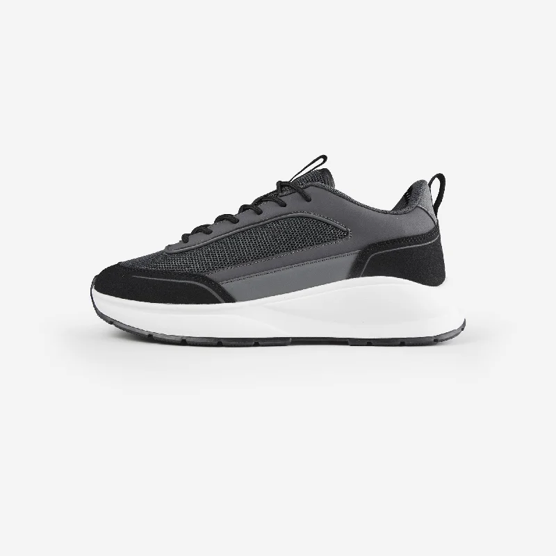 Premium Tech Runner | Black White Tough Men's Tactical