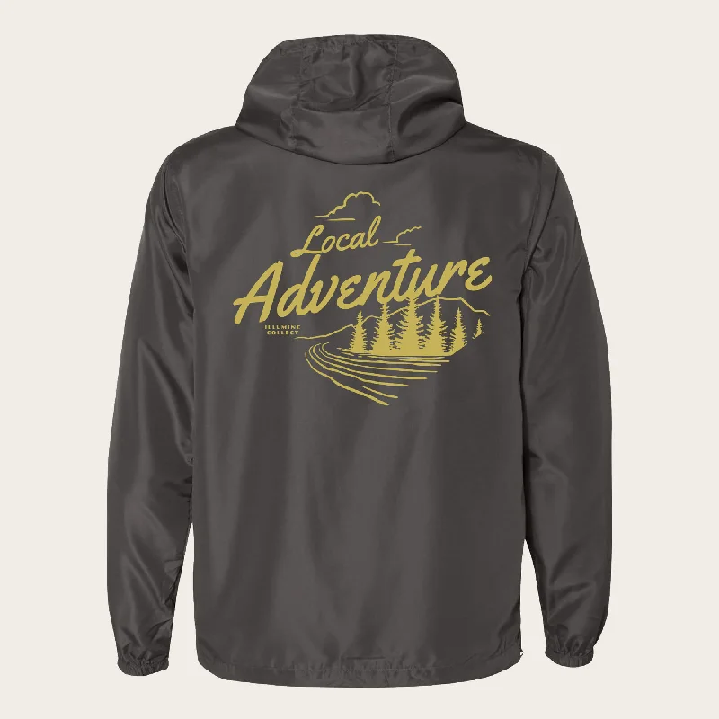 Local Adventure Windbreaker - Graphite Masculine Men's Thick