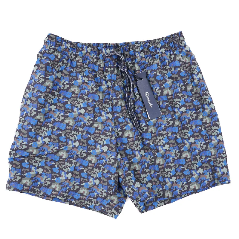 Drumohr Floral Print Swim Trunks Practical Men's Quick