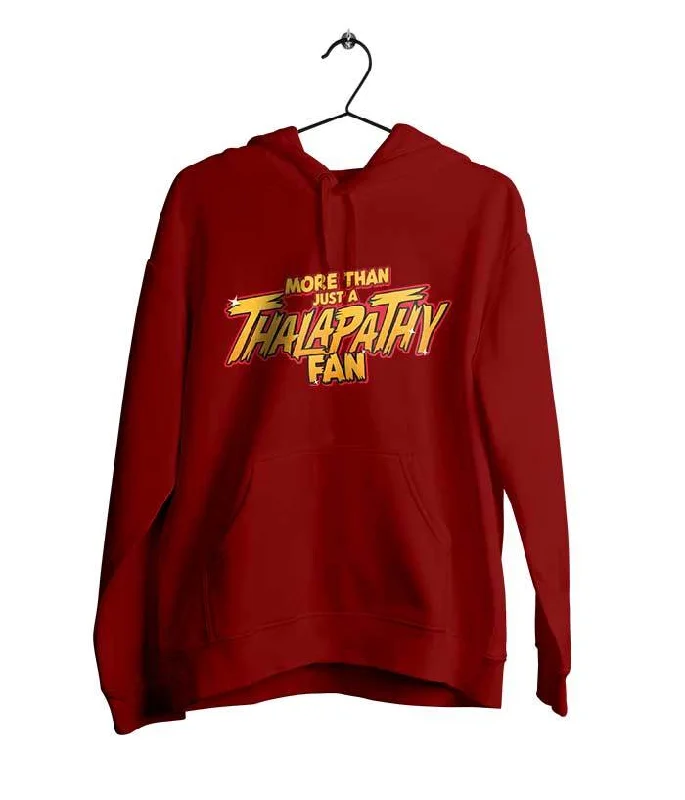 Thalapathy Fan Hoodie Dapper Men's 1920S