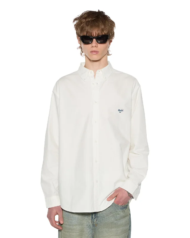 KSIGNATURE BUTTON DOWN LS SHIRT WHITE Bold Men's Animal