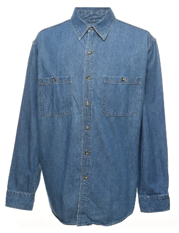 Medium Wash Denim Shirt - XL Street