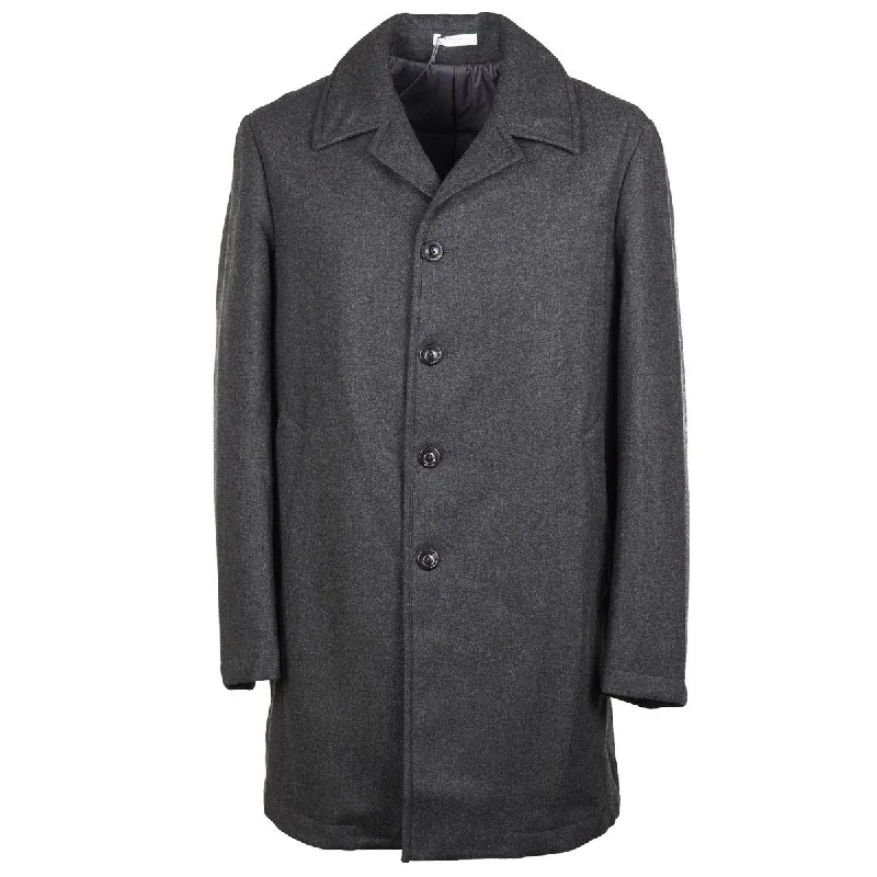 Boglioli Wool Overcoat with Insulated Lining Confident Men's Power