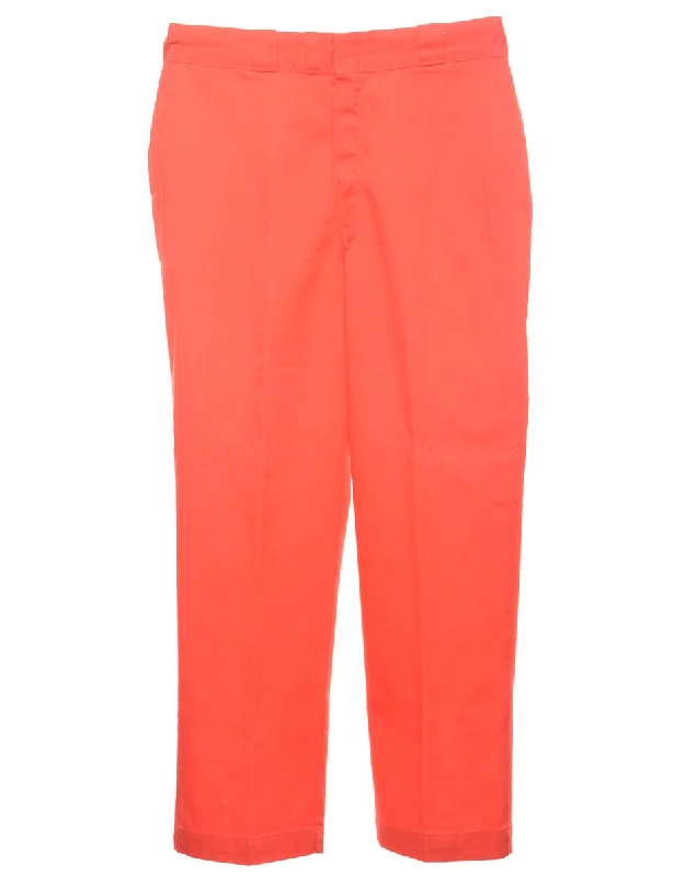 Red Suit Trousers - W33 L30 Unique Men's Patch