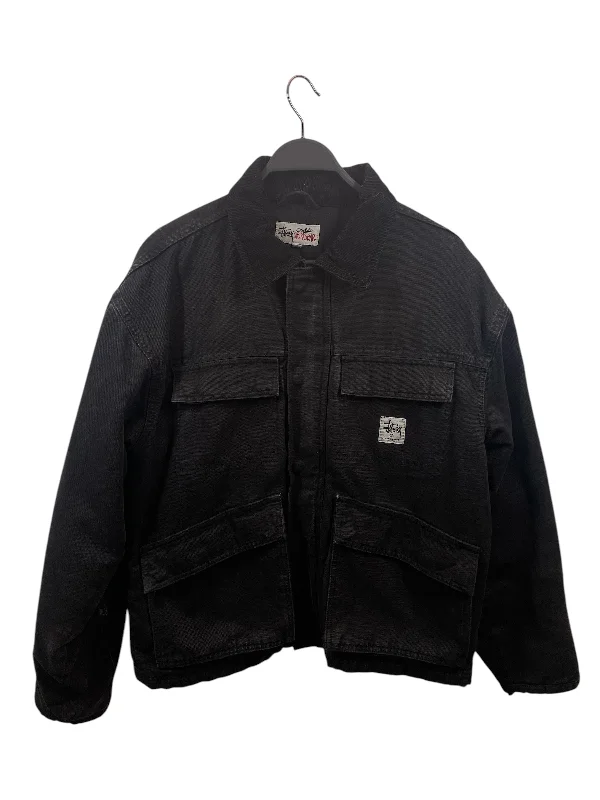 STUSSY/OUR LEGACY/Jacket/M/Cotton/BLK/SYTLE 115589 Trendy Men's Oversized