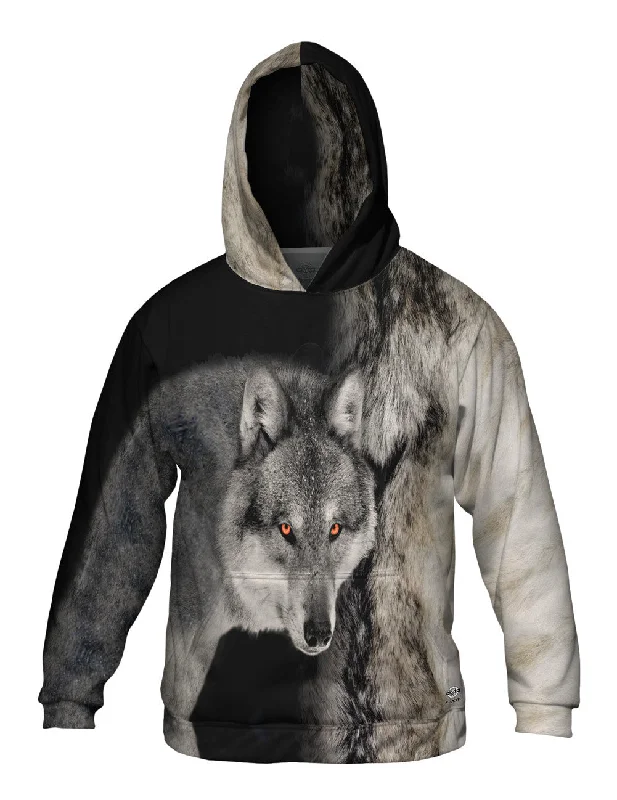 Gray Wolf Half Skin Trendy Men's Scandinavian