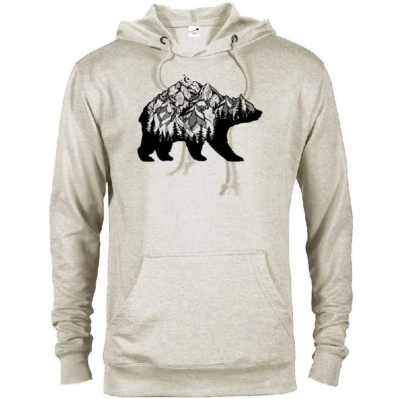 National Park Bear Adventure Hoodie Masculine Men's 