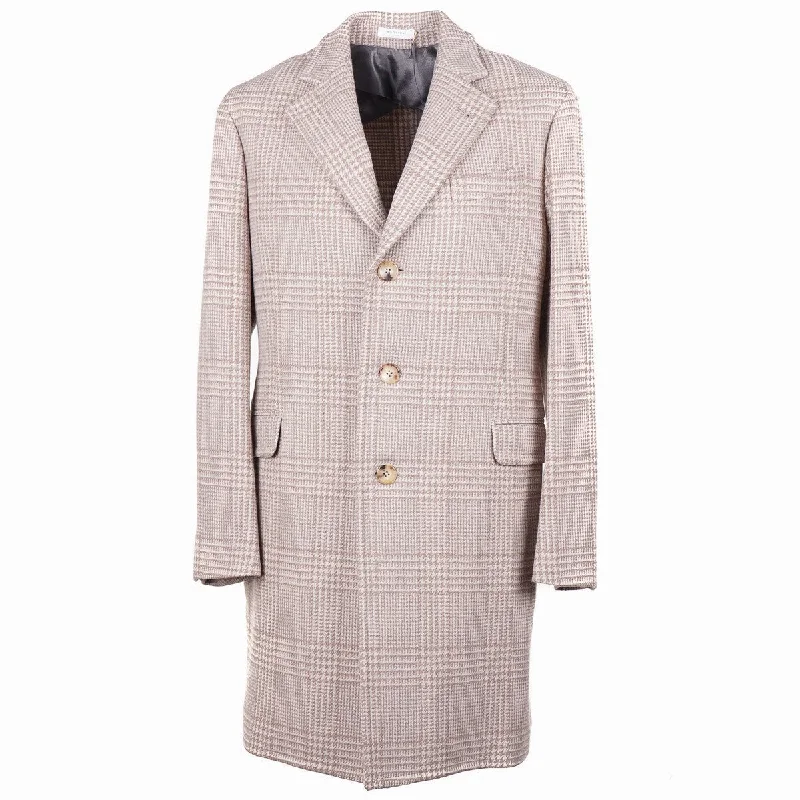 Boglioli Wool and Cashmere Overcoat Relaxed Men's Beach