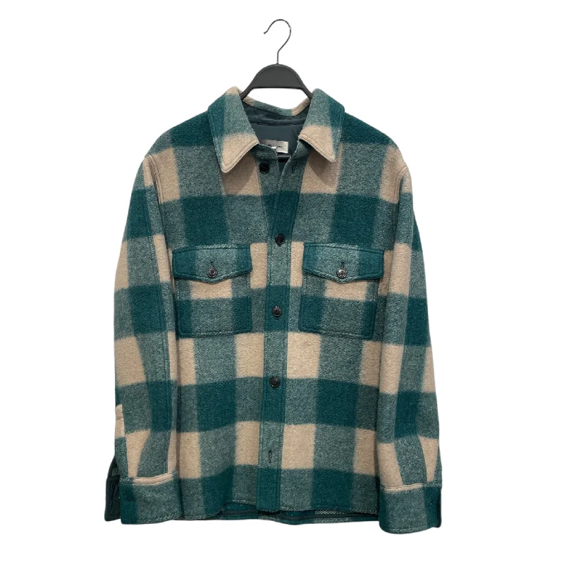 ISABEL MARANT/Jacket/M/Polyester/GRN/Plaid/HARVELI CHECKED JACKET Vacation