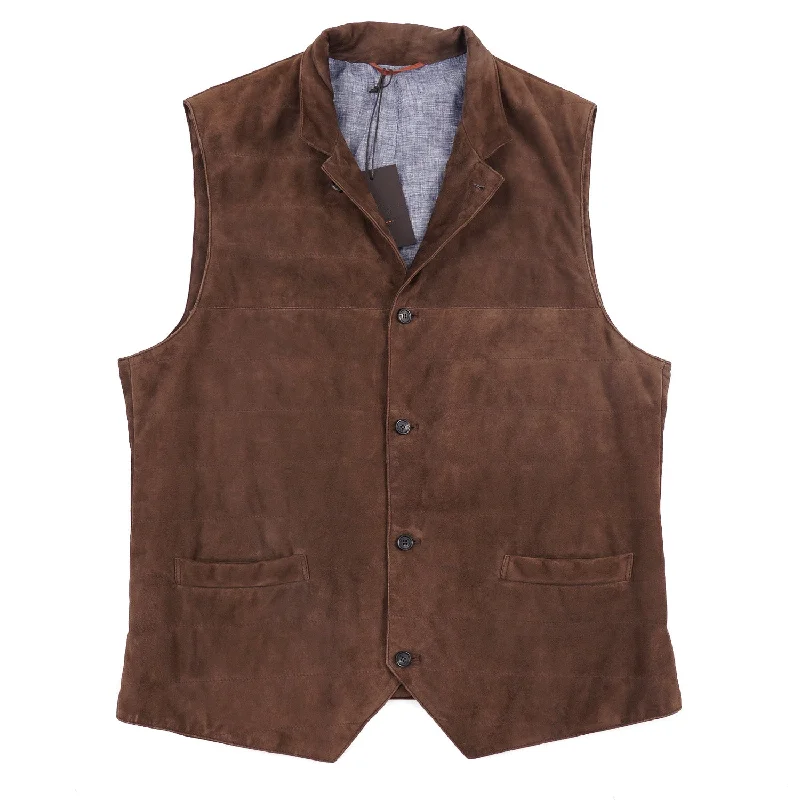 Rifugio Nappa Lambskin Suede Vest Traditional Men's Country