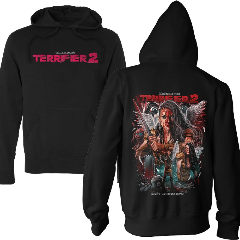 Terrifier 2 Eyes On Me Pullover Hoodie Polished Men's Satin