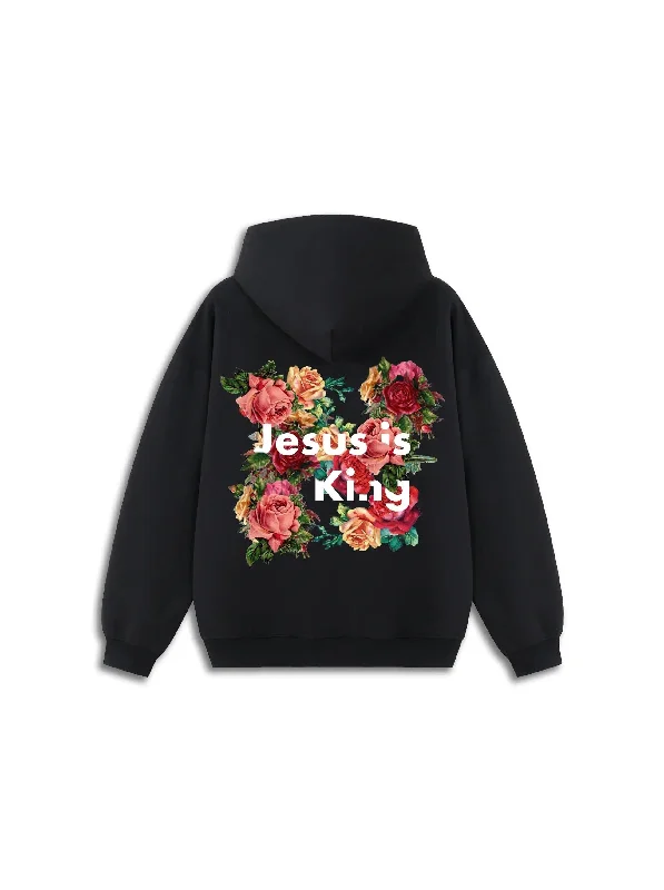 Jesus Is King Hoodie Bold Men's Statement