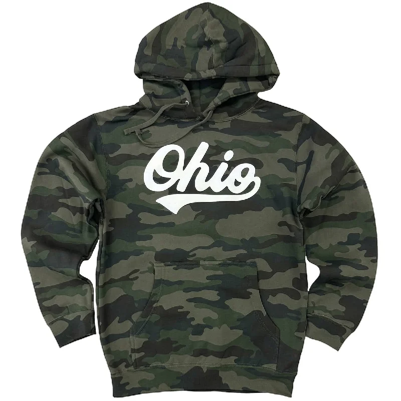 Ohio Script Camo Hoodie Dapper Men's 1920S