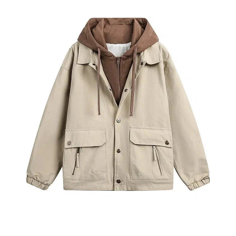 Casual Hooded Pockets Jacket Adventure