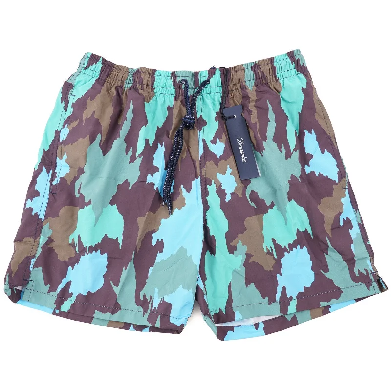 Drumohr Abstract Print Swim Trunks Cool Men's Distressed