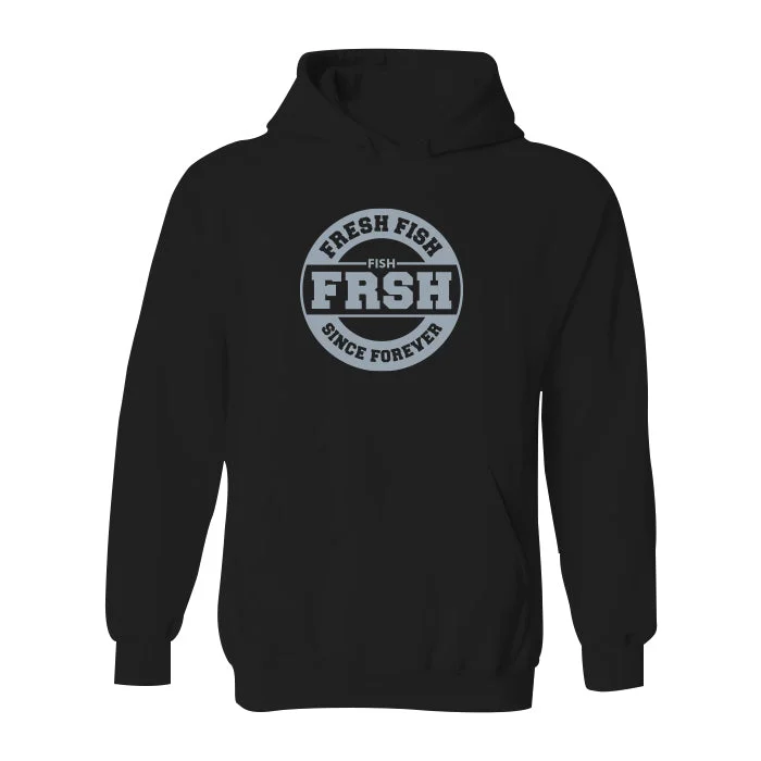 #FRESHFISH Classic Heavy Hoodie - Gray Print Tough Men's Military