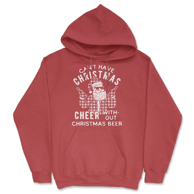 Cant Have Christmas Cheer Without Christmas Beer Hoodie Sharp Men's Italian