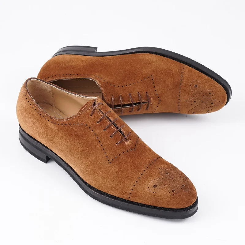 Kiton Calf Suede Wholecut Balmoral Bohemian Men's Free