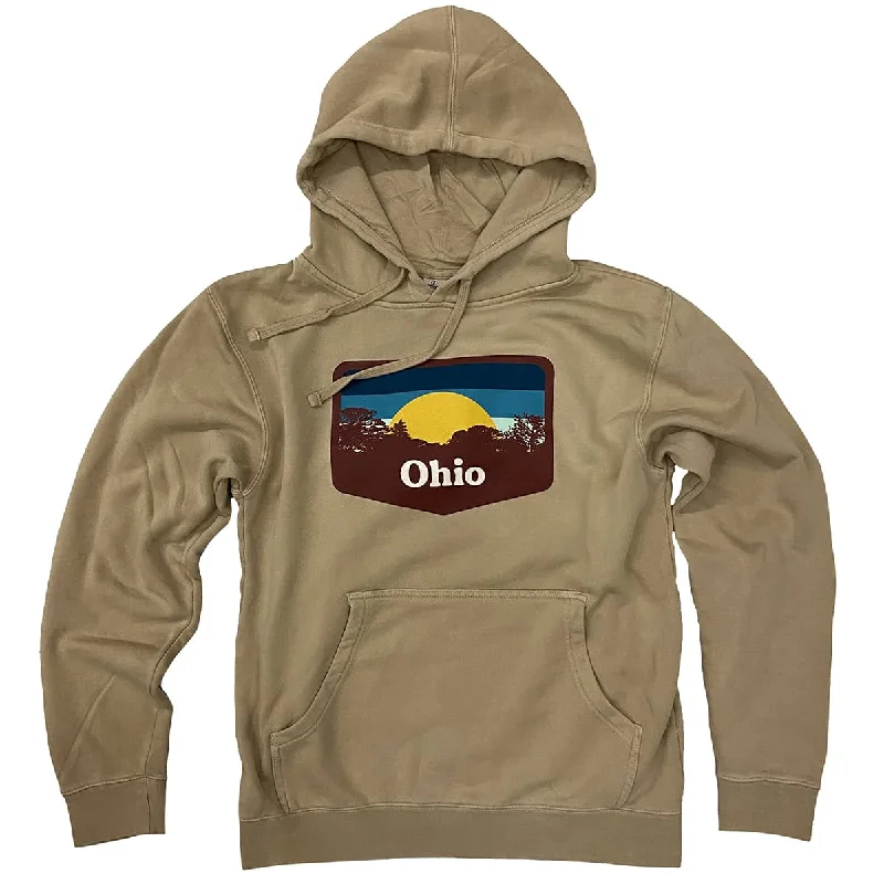 Ohio Sunset Pigment Dyed Hoodie Confident Men's High