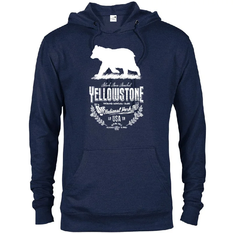 Yellowstone National Park Bear Hoodie Sporty Men's Athleisure 