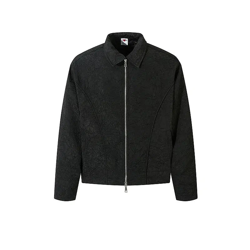 Black Zip-Up Jacket Street