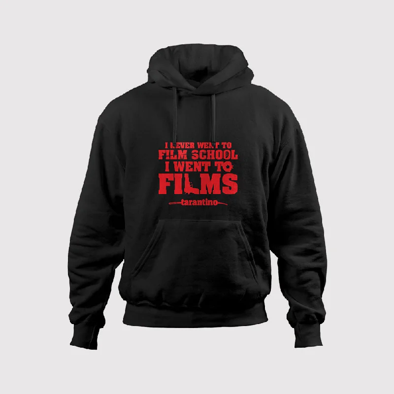 I Went To Films Tarantino Quote Hoodie Rugged Men's Outdoor 