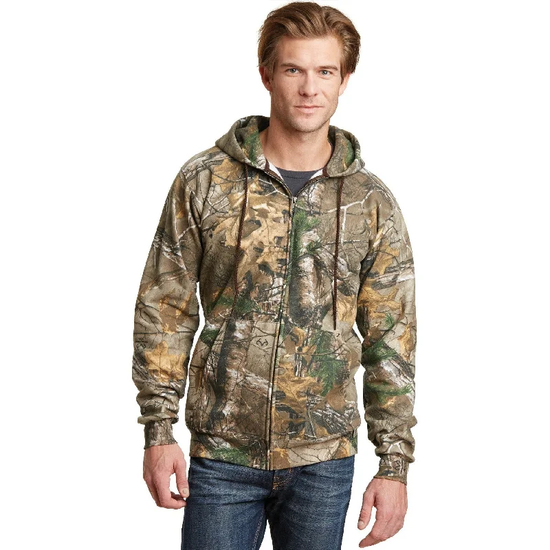 CLOSEOUT - Russell Outdoors Realtree Full-Zip Hooded Sweatshirt Confident Men's Power